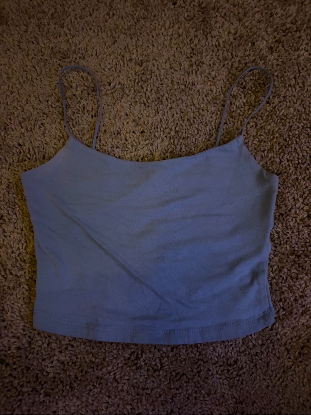 Aeropostale Light Blue Spaghetti Strap Crop Top
